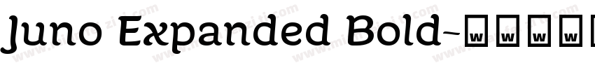 Juno Expanded Bold字体转换